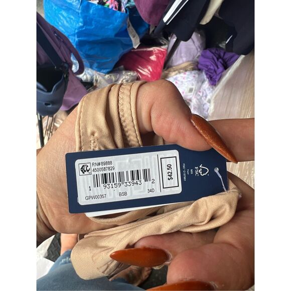 Gap NWT Everyday Essentials Full-Coverage Brush Beige Unlined Bra 34D - Picture 3 of 3